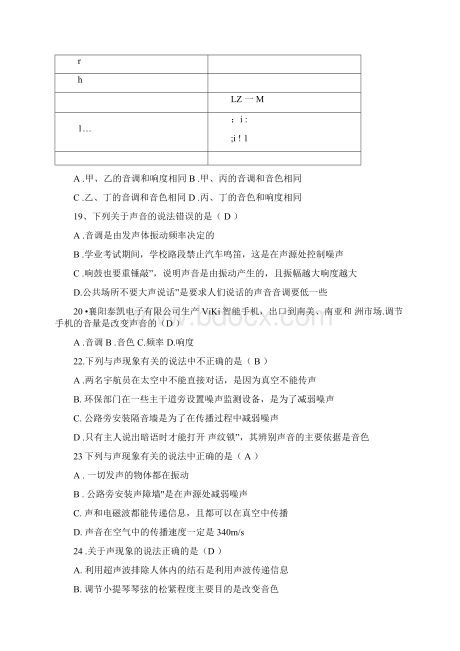 中考物理声学专题复习.docx_第3页