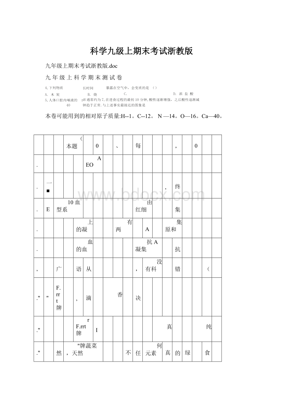 科学九级上期末考试浙教版.docx_第1页
