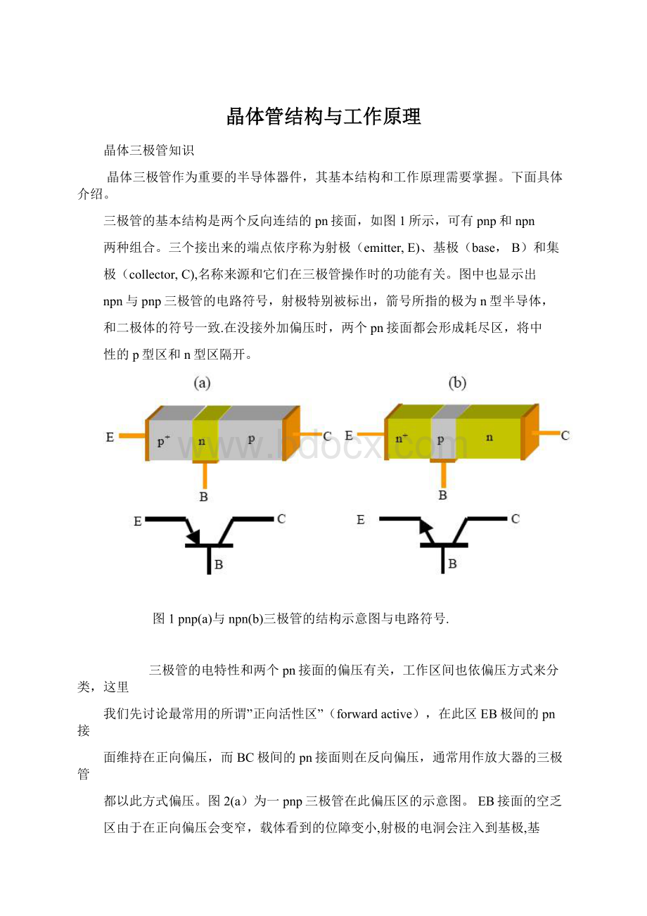 晶体管结构与工作原理Word下载.docx_第1页