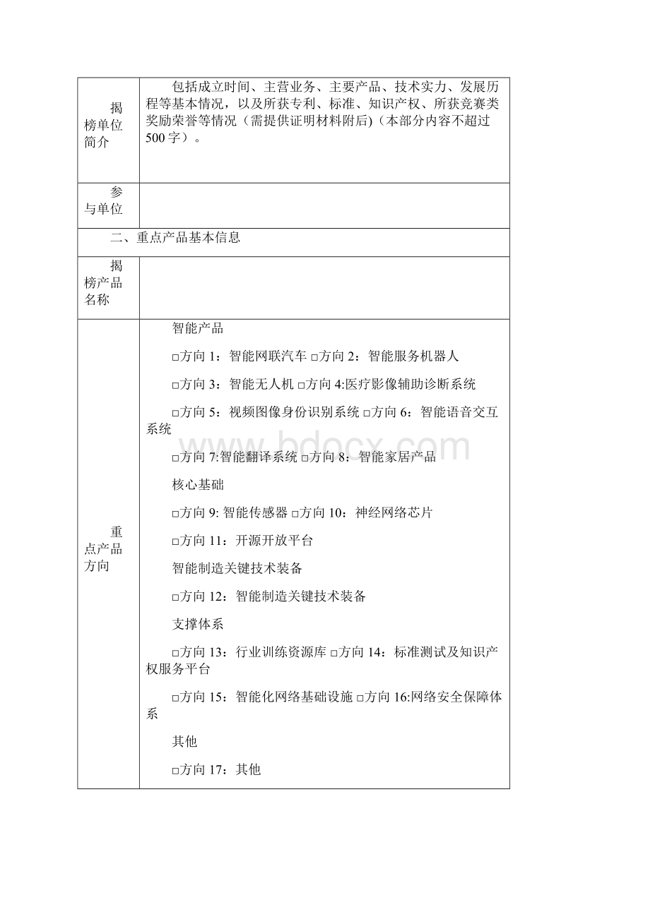 新一代人工智能产业创新发展重点任务揭榜单位申报材料.docx_第3页