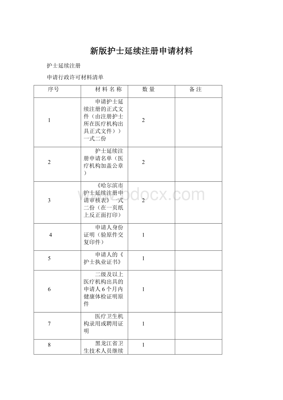 新版护士延续注册申请材料.docx_第1页