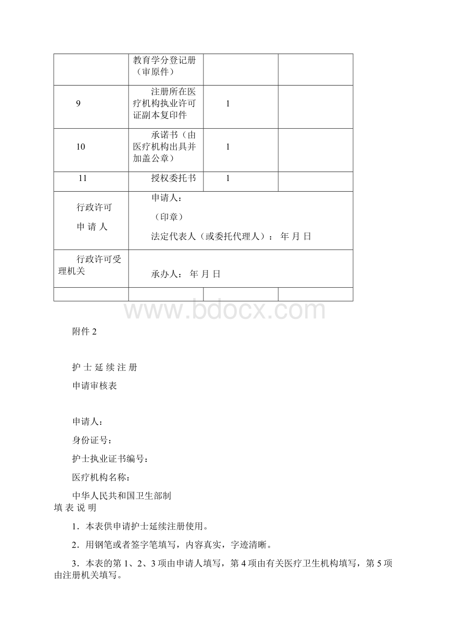 新版护士延续注册申请材料.docx_第2页