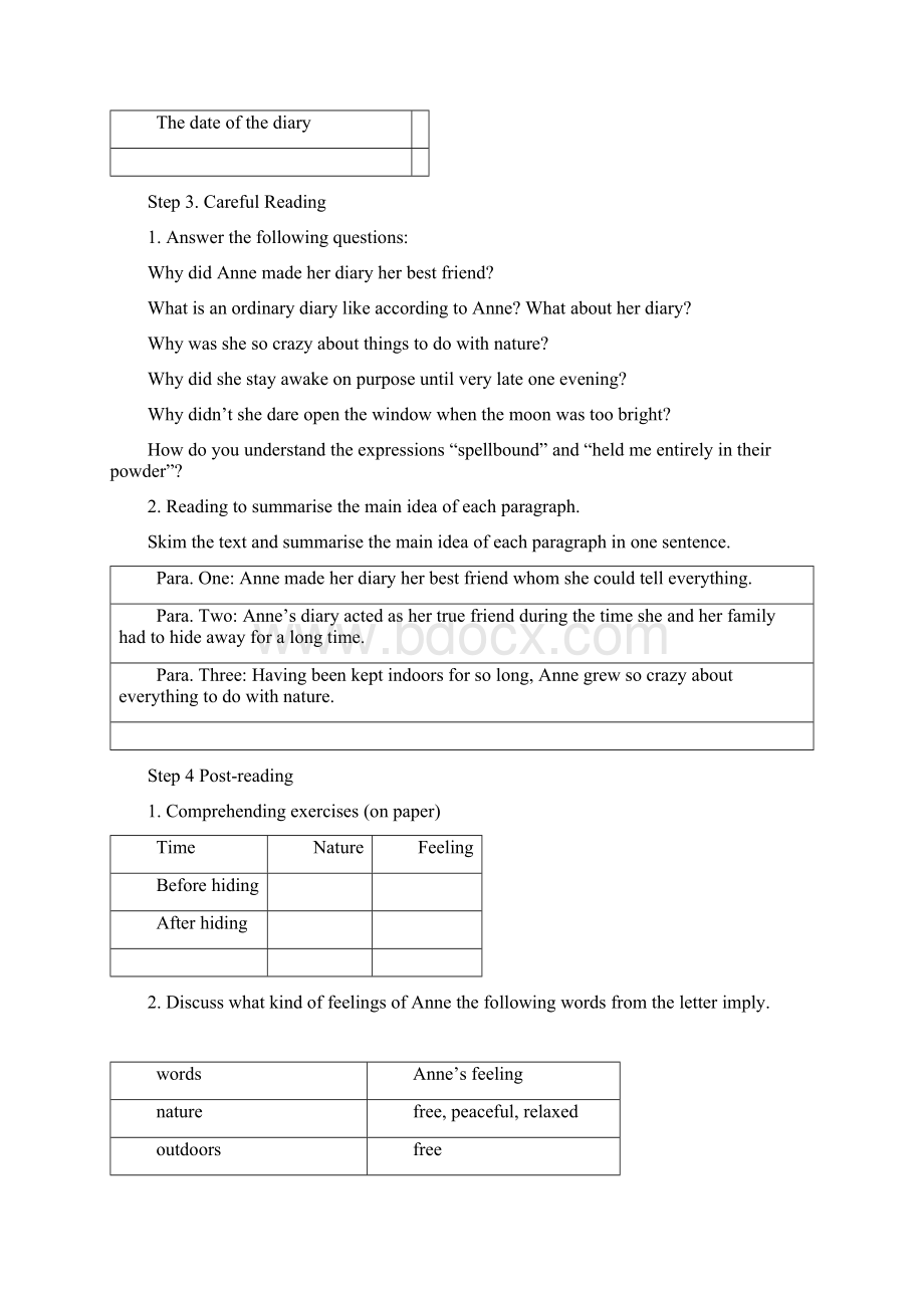 人教版高中英语必修1精品教案Unit1FriendshipWord文档格式.docx_第2页