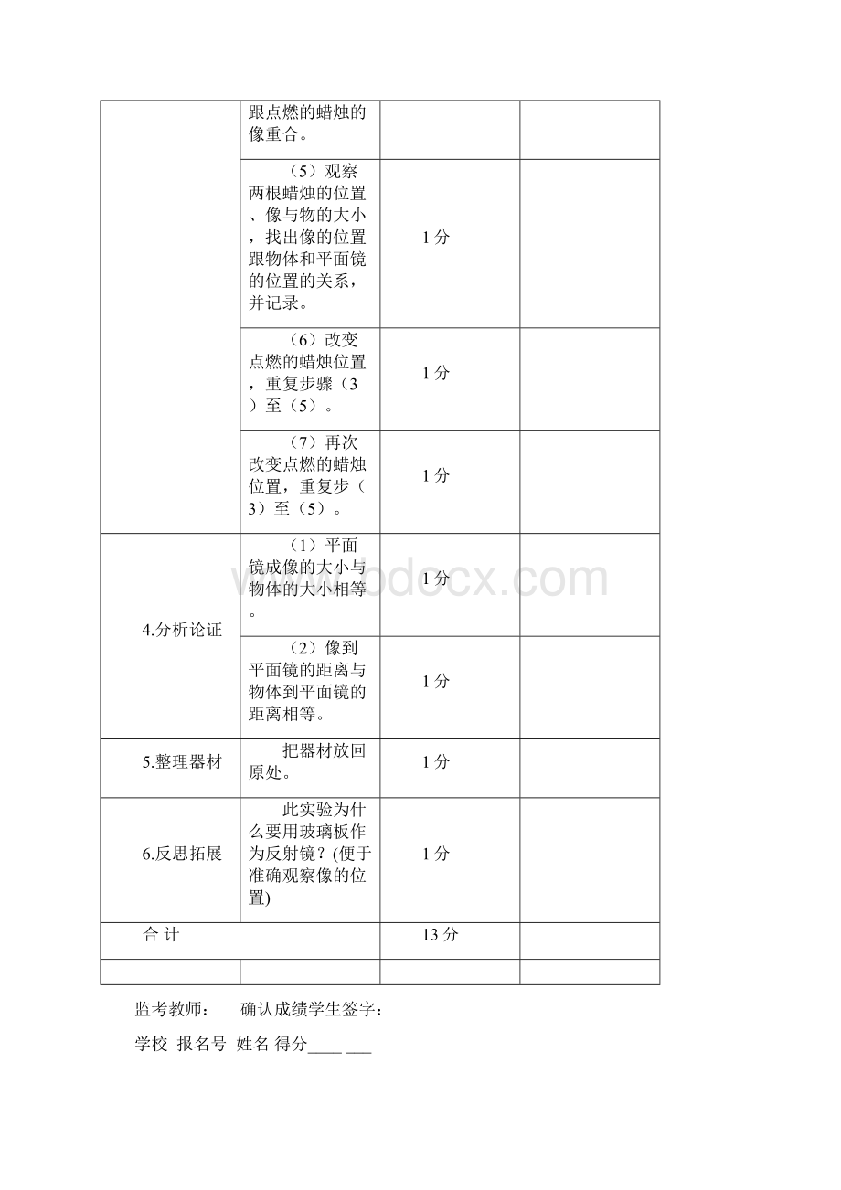 四川中考物理实验操作试题评分表.docx_第2页