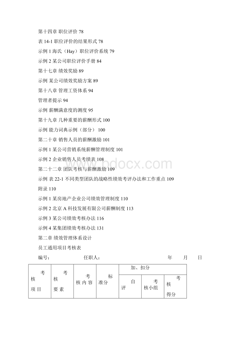 各种实用性绩效管理图表汇总DOC 142页Word文档下载推荐.docx_第2页