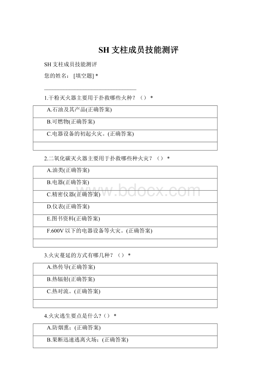 SH支柱成员技能测评Word下载.docx