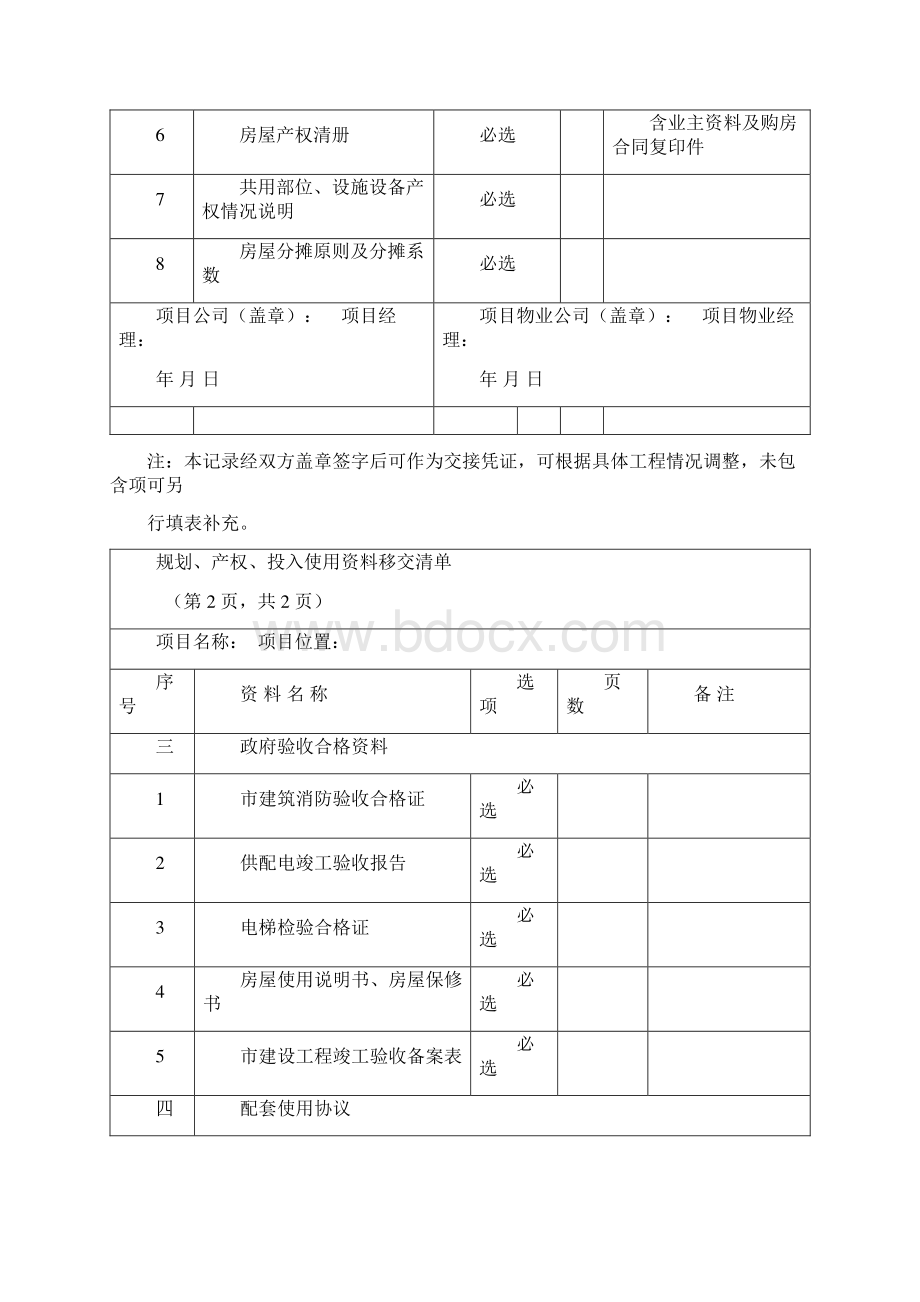 资料及设备移交清单.docx_第2页