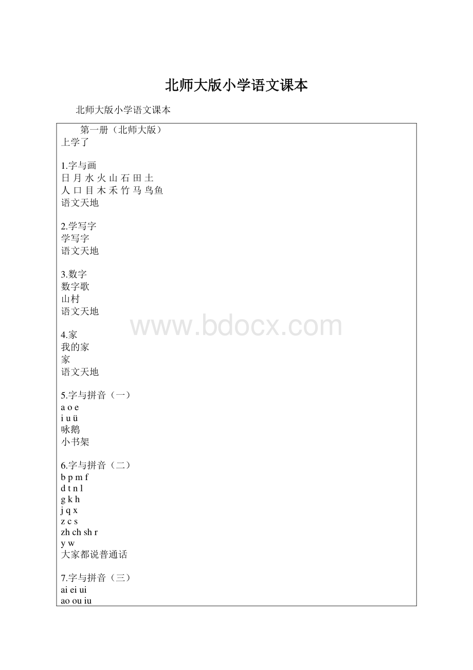 北师大版小学语文课本.docx