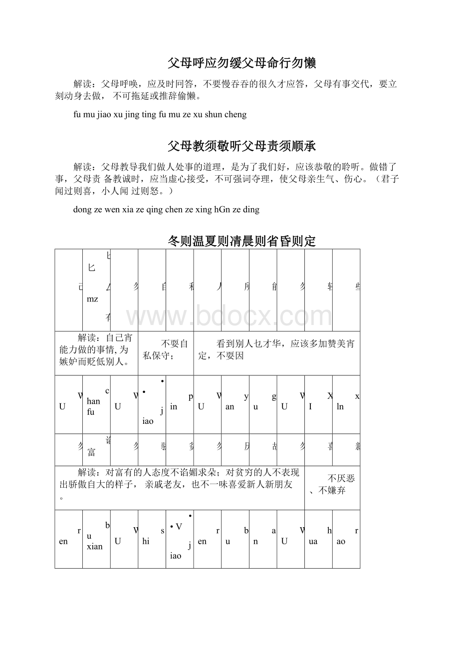 中小学最新《弟子规》全文拼音版带注释.docx_第2页