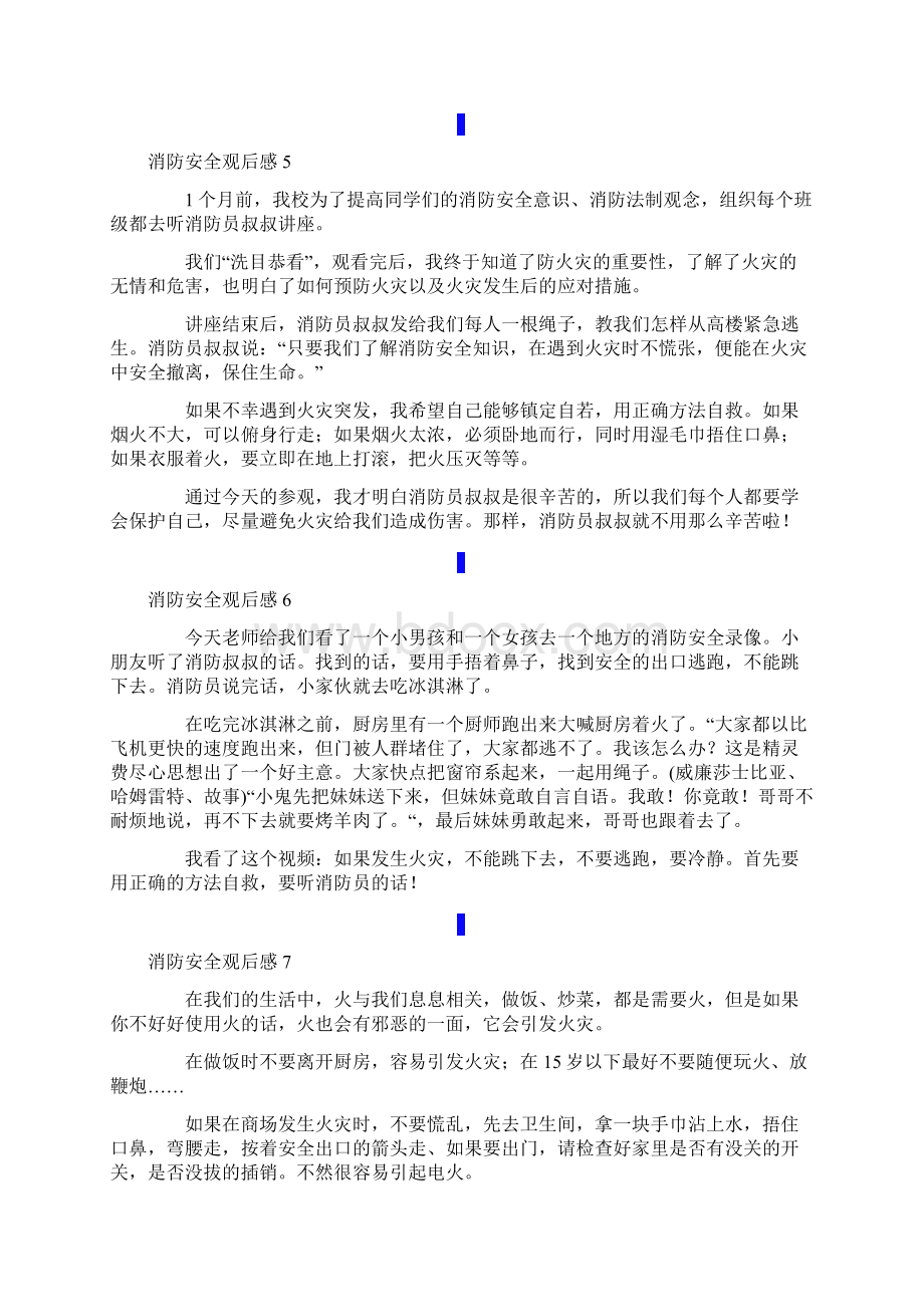 消防安全观后感15篇精选模板文档格式.docx_第3页