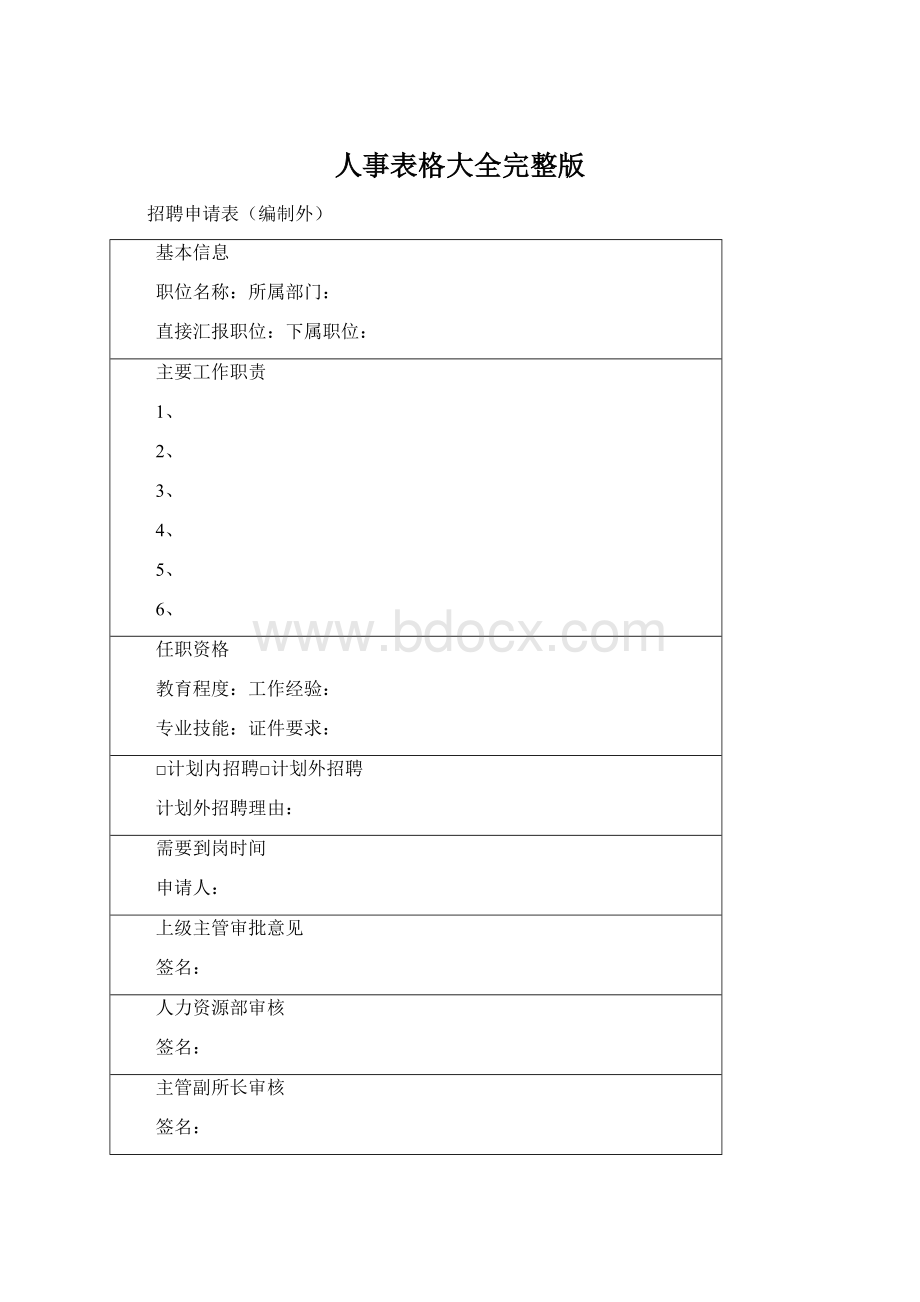 人事表格大全完整版.docx_第1页