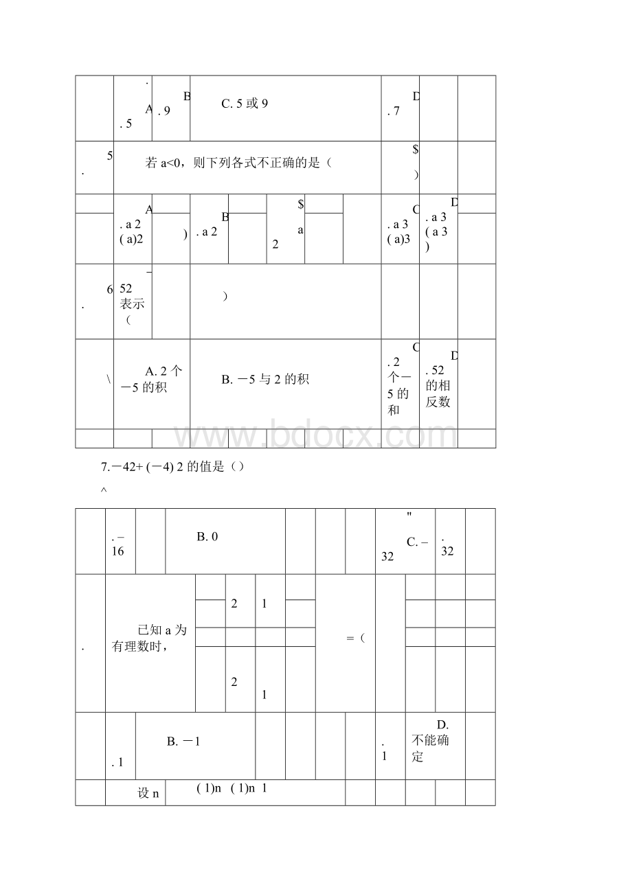 经典《有理数》总复习拔高题及易错题精选附答案.docx_第2页