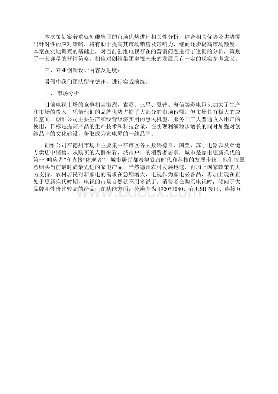 市场营销专业创新设计实践报告Word文件下载.docx_第2页