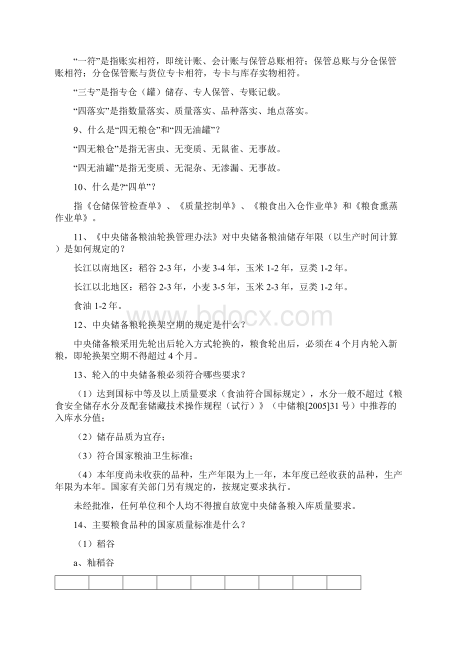 中储粮《粮油保管员应知应会手册》共全新题Word下载.docx_第2页