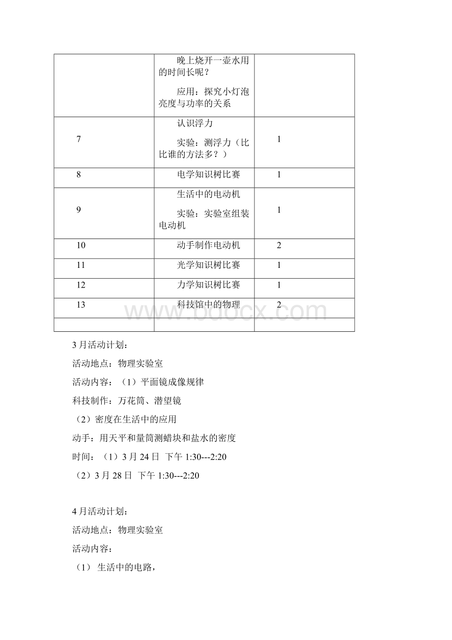 物理社团活动计划Word格式文档下载.docx_第3页