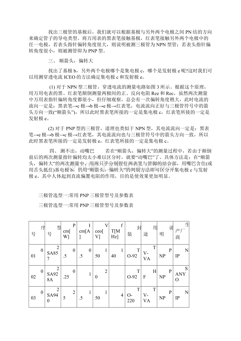 如何判断三极管的类型和极性.docx_第3页