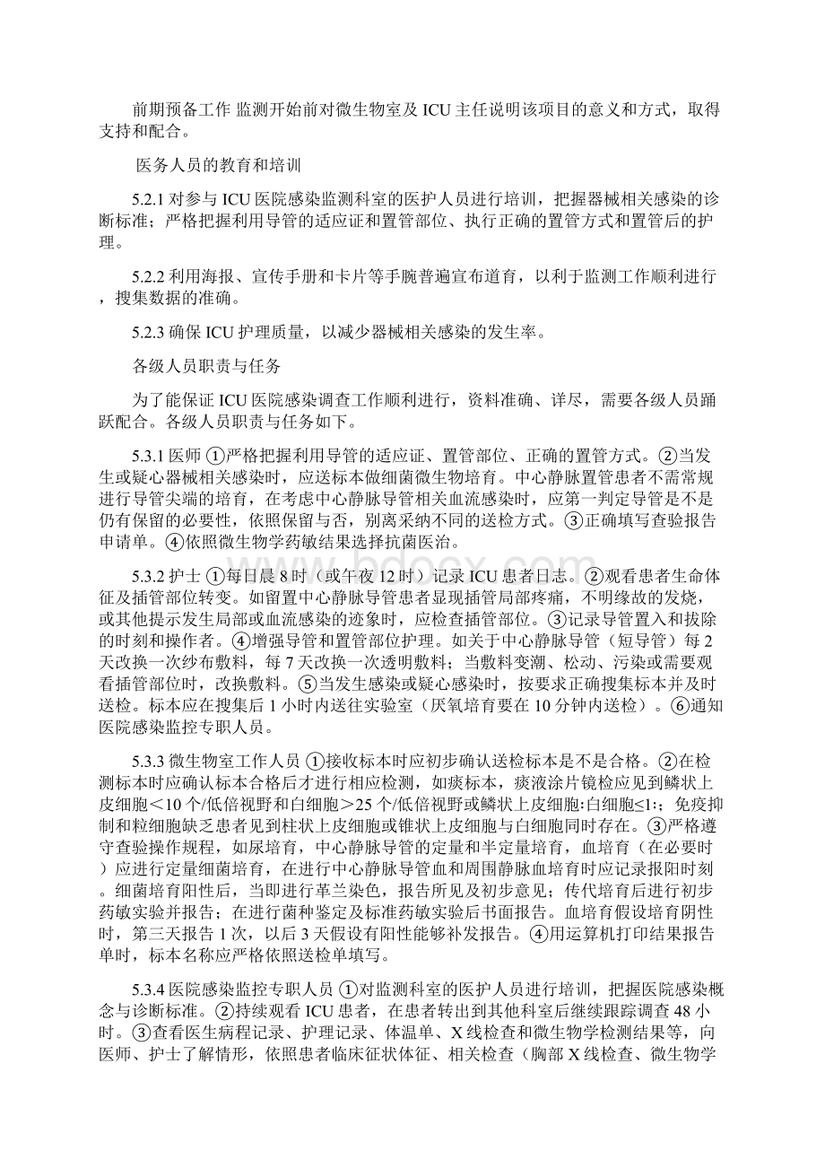 重症监护室ICU医院感染监测方案.docx_第2页