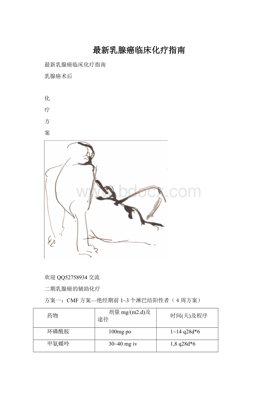 最新乳腺癌临床化疗指南.docx_第1页