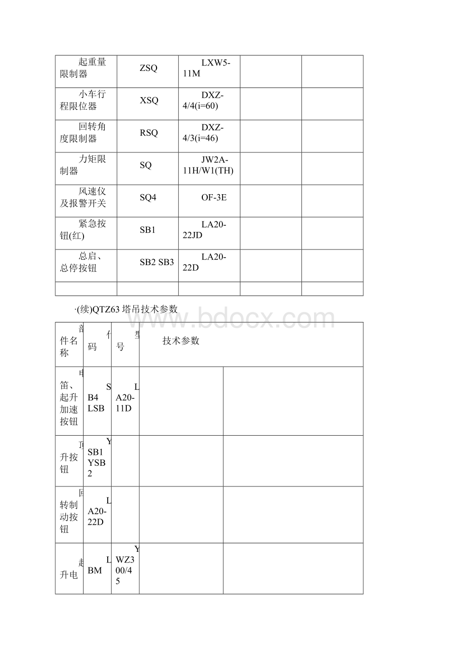 QTZ塔吊技术参数.docx_第3页