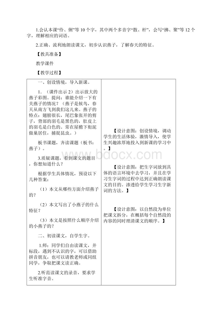 人教版语文三年级下册《第一单元 2 燕子》15.docx_第2页