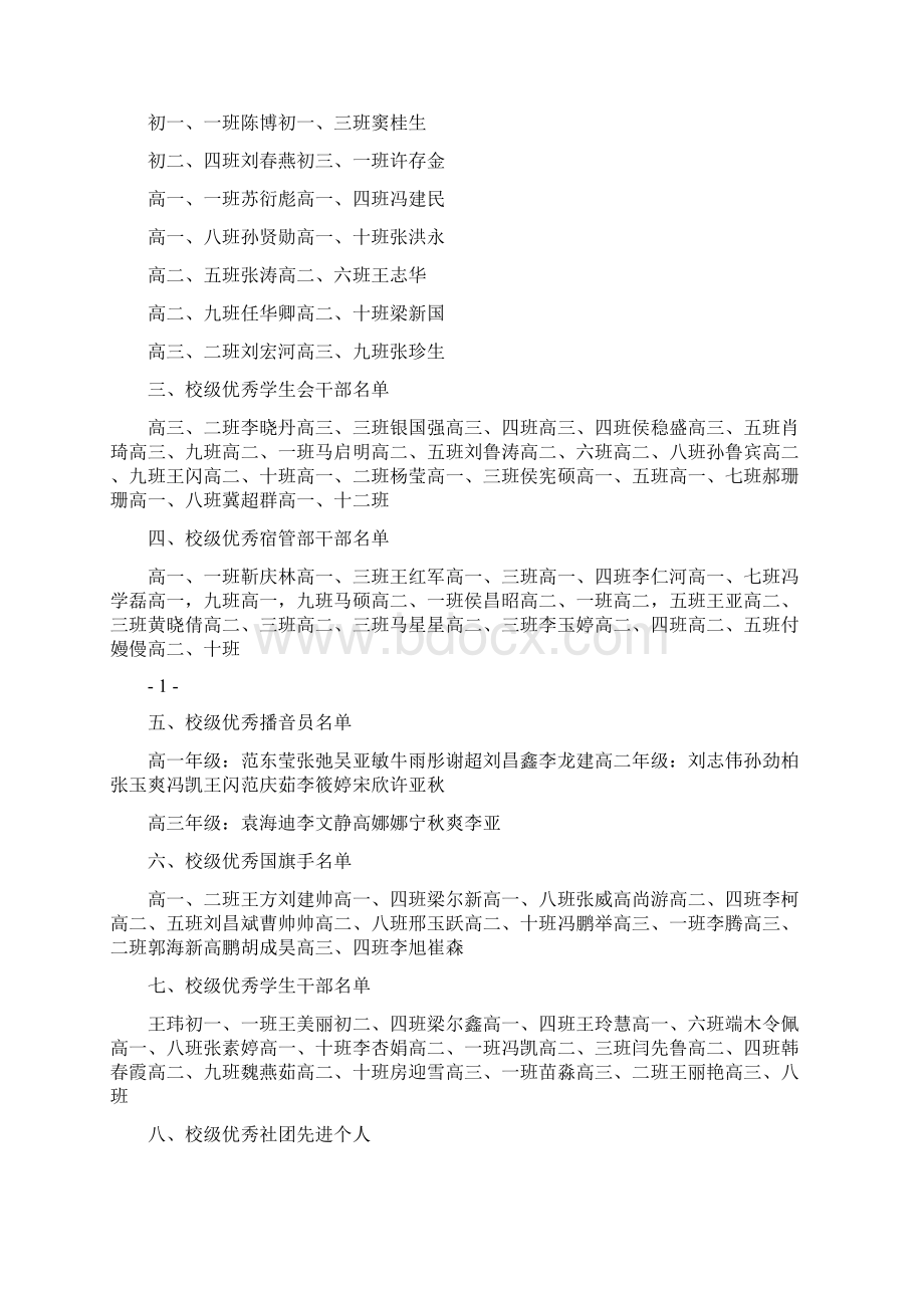 鄄城实验中学表彰会次序册.docx_第2页