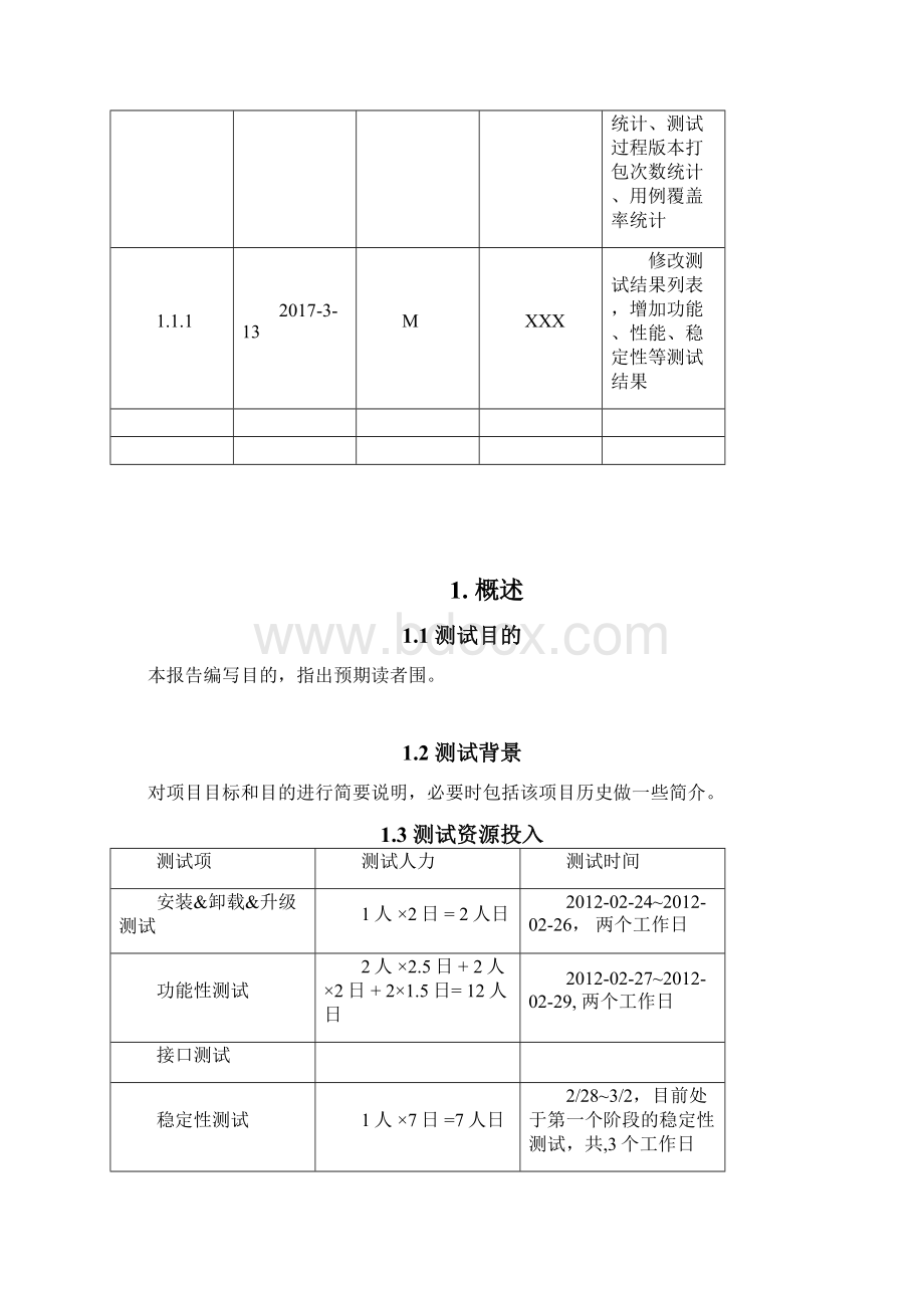 软件测试报告模板Word文档下载推荐.docx_第2页