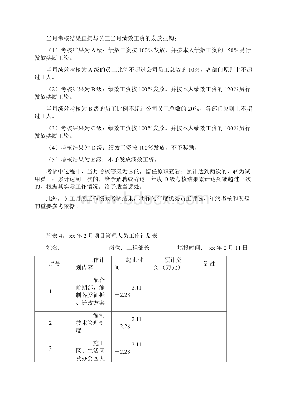 项目管理人员考核与奖罚办法Word下载.docx_第2页