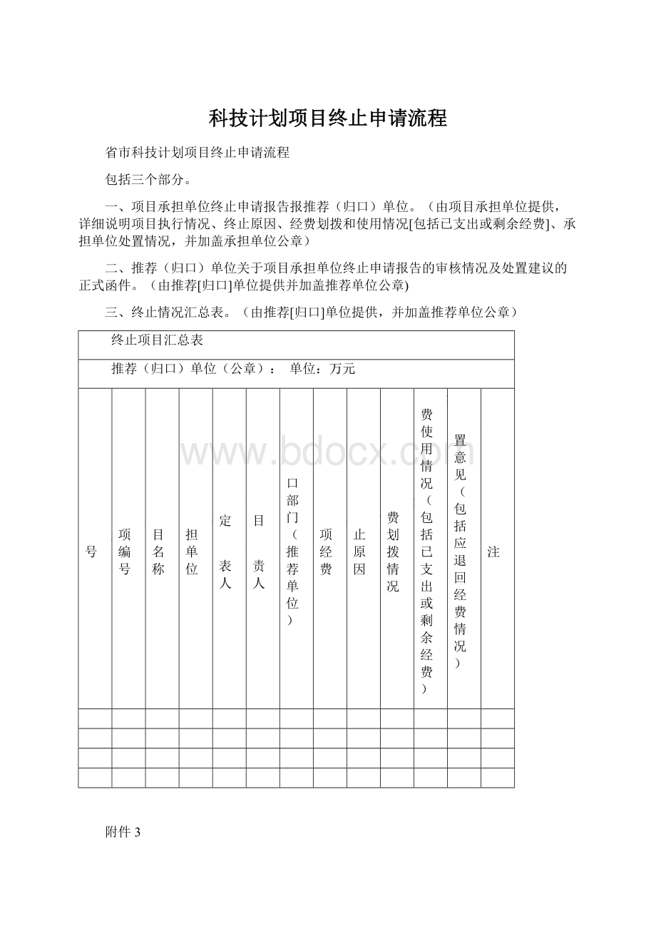 科技计划项目终止申请流程Word下载.docx