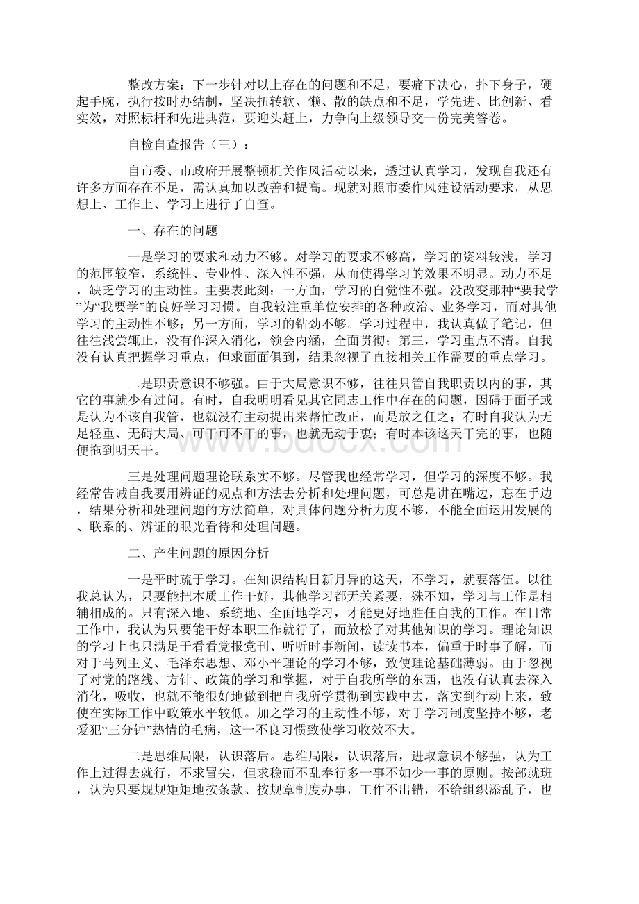 形式主义官僚主义十种表现自查报告.docx_第3页