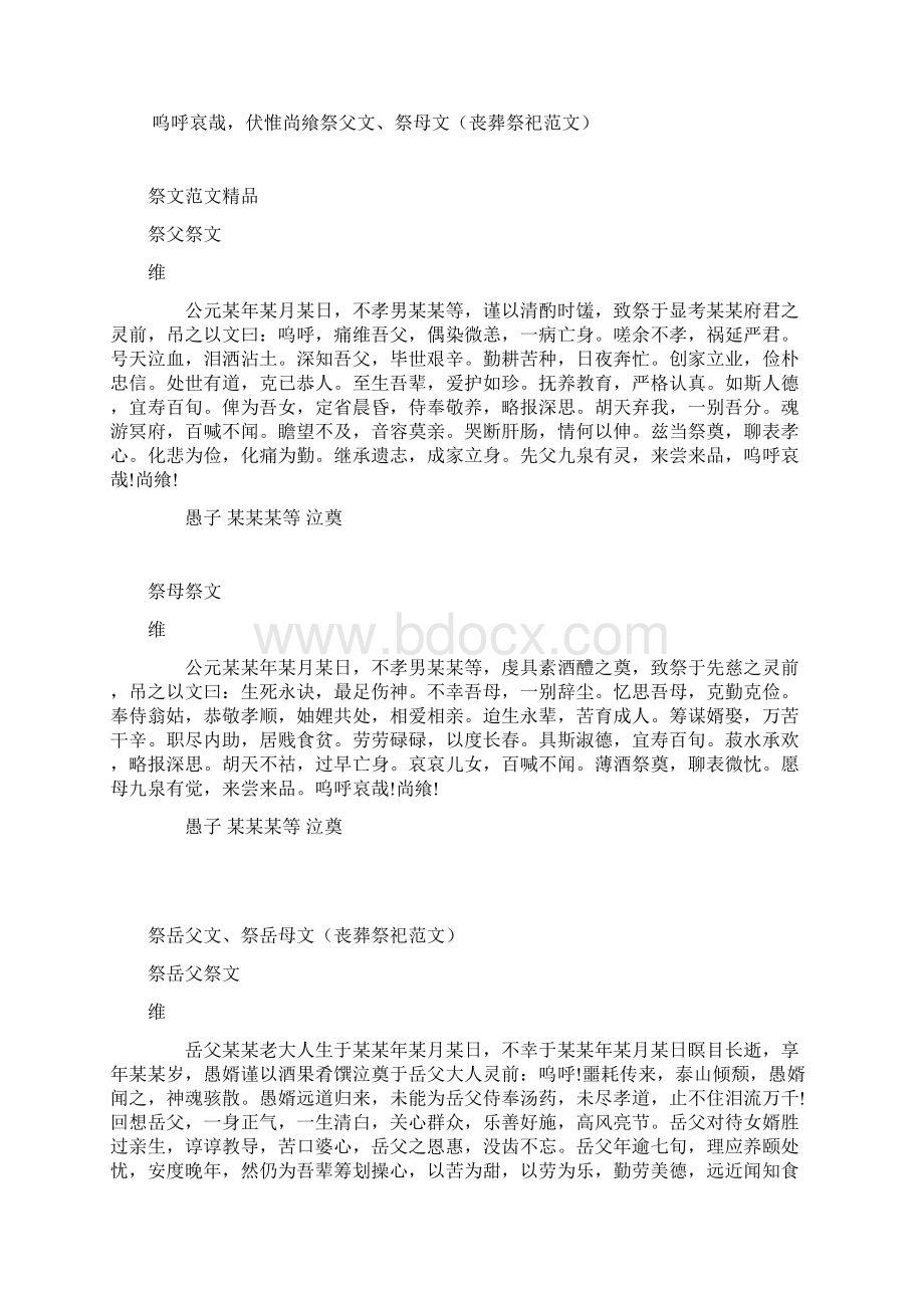 祭文大全范例文档格式.docx_第2页