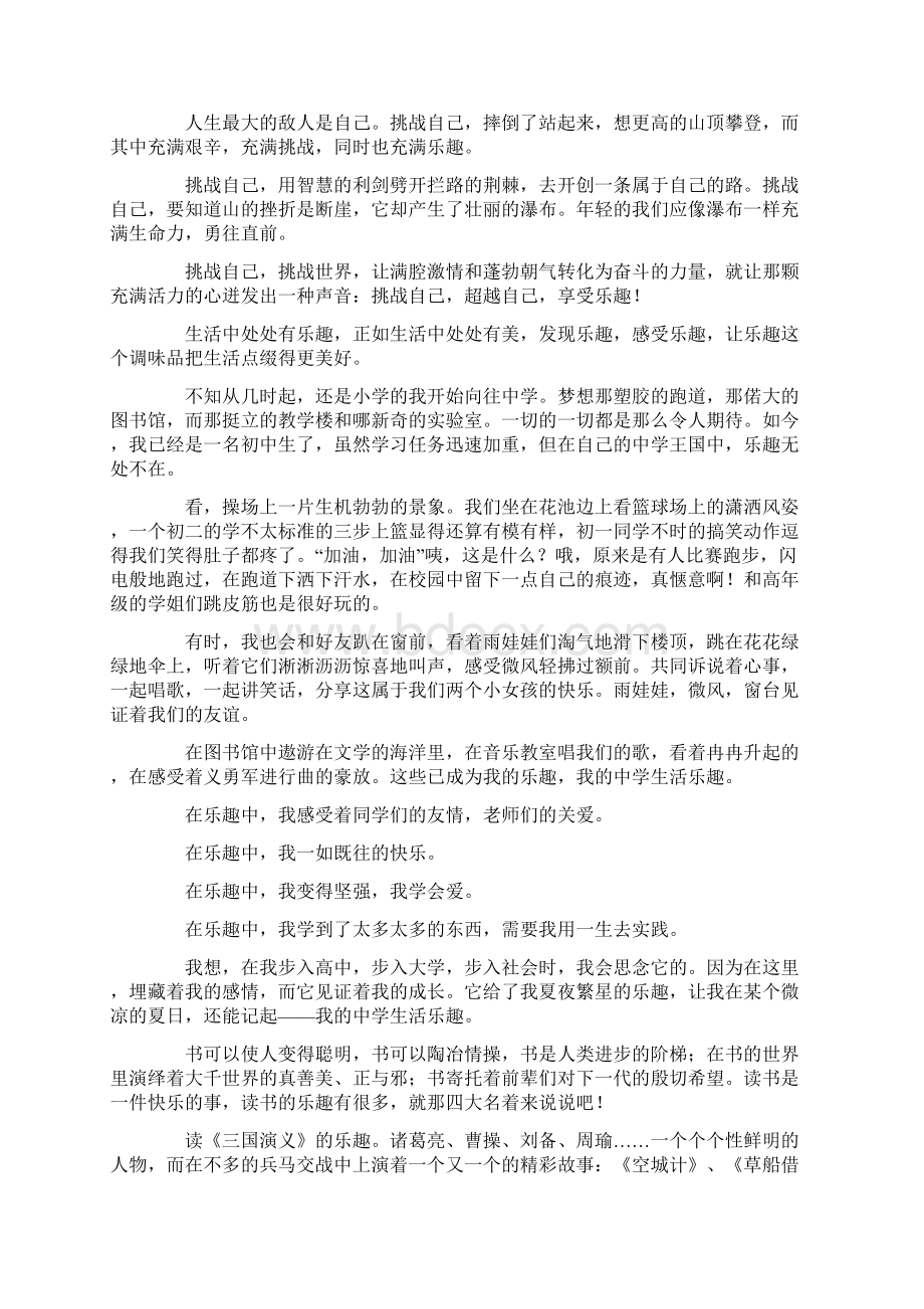 关于乐趣的作文范文八篇.docx_第3页