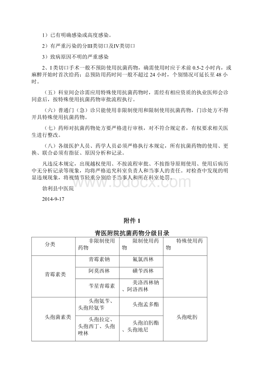 抗菌药物分级管理制度.docx_第3页