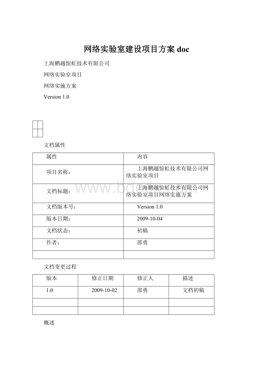 网络实验室建设项目方案docWord格式.docx