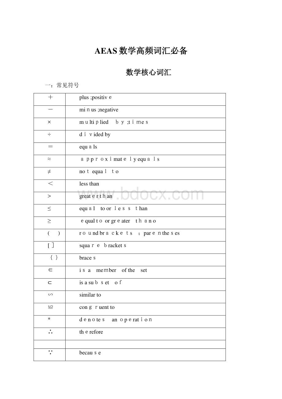 AEAS数学高频词汇必备.docx_第1页