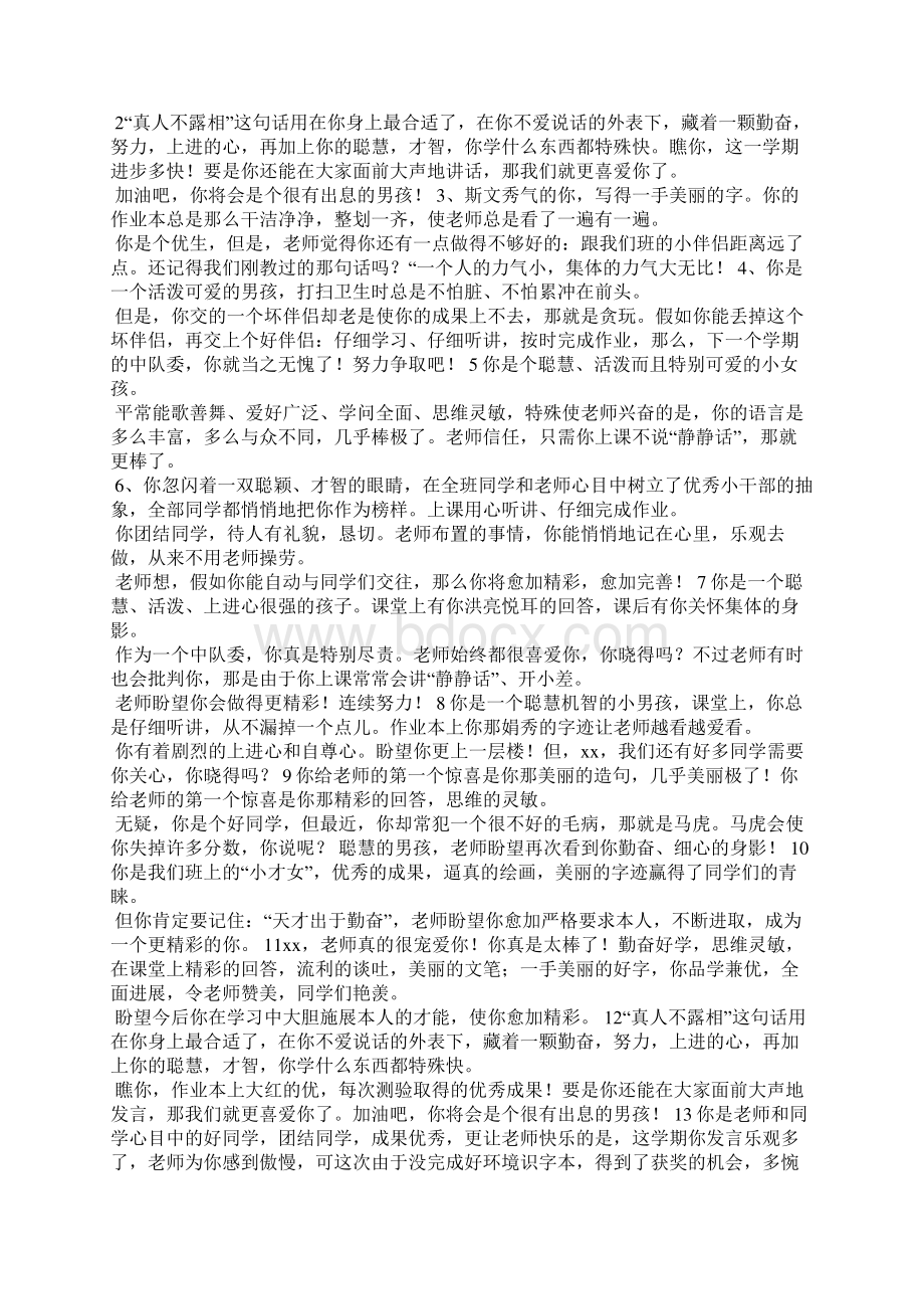 班主任学年评语表.docx_第2页