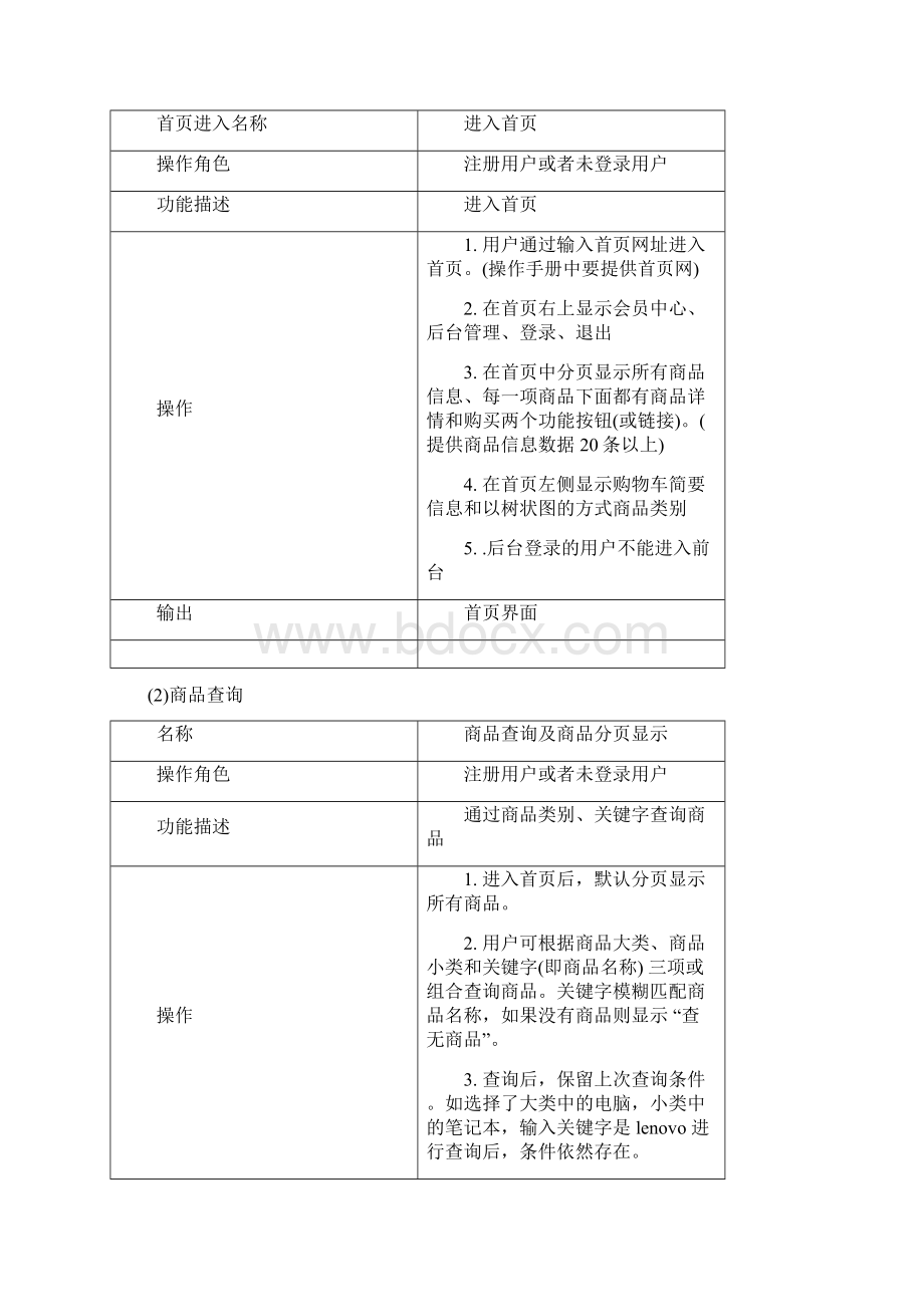 产品经理购物商城系统需求分析报告书Word文档下载推荐.docx_第3页