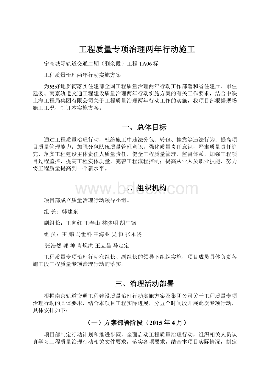 工程质量专项治理两年行动施工.docx_第1页