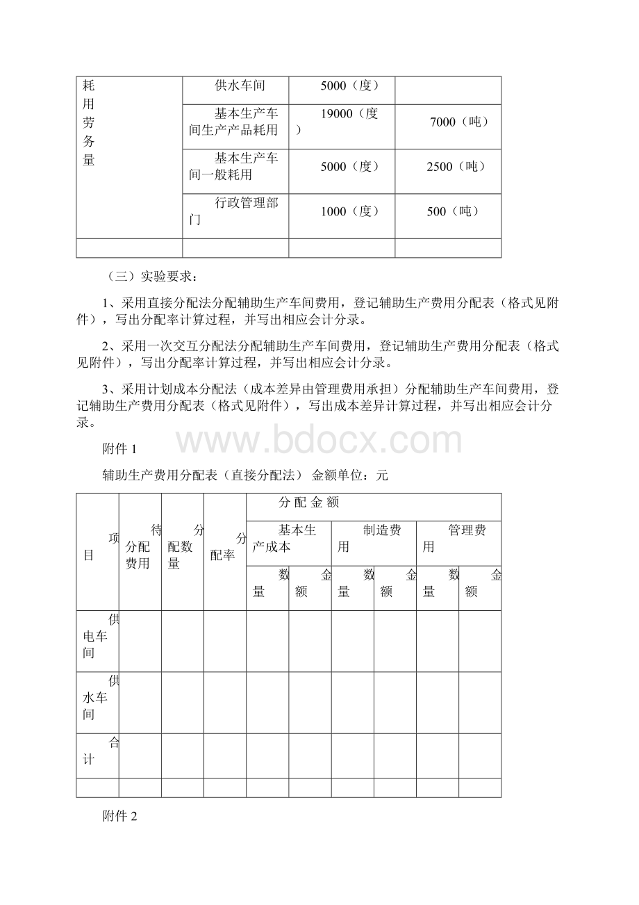 成本会计实验资料1Word文档下载推荐.docx_第2页