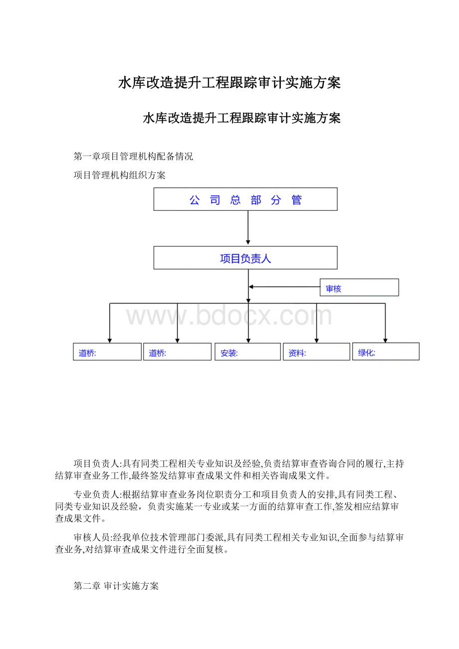 水库改造提升工程跟踪审计实施方案.docx_第1页