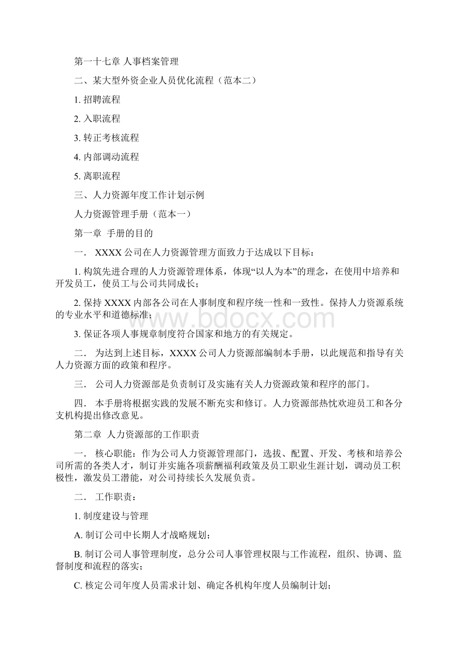 HR工具书人力资源流程手册Word文档格式.docx_第2页