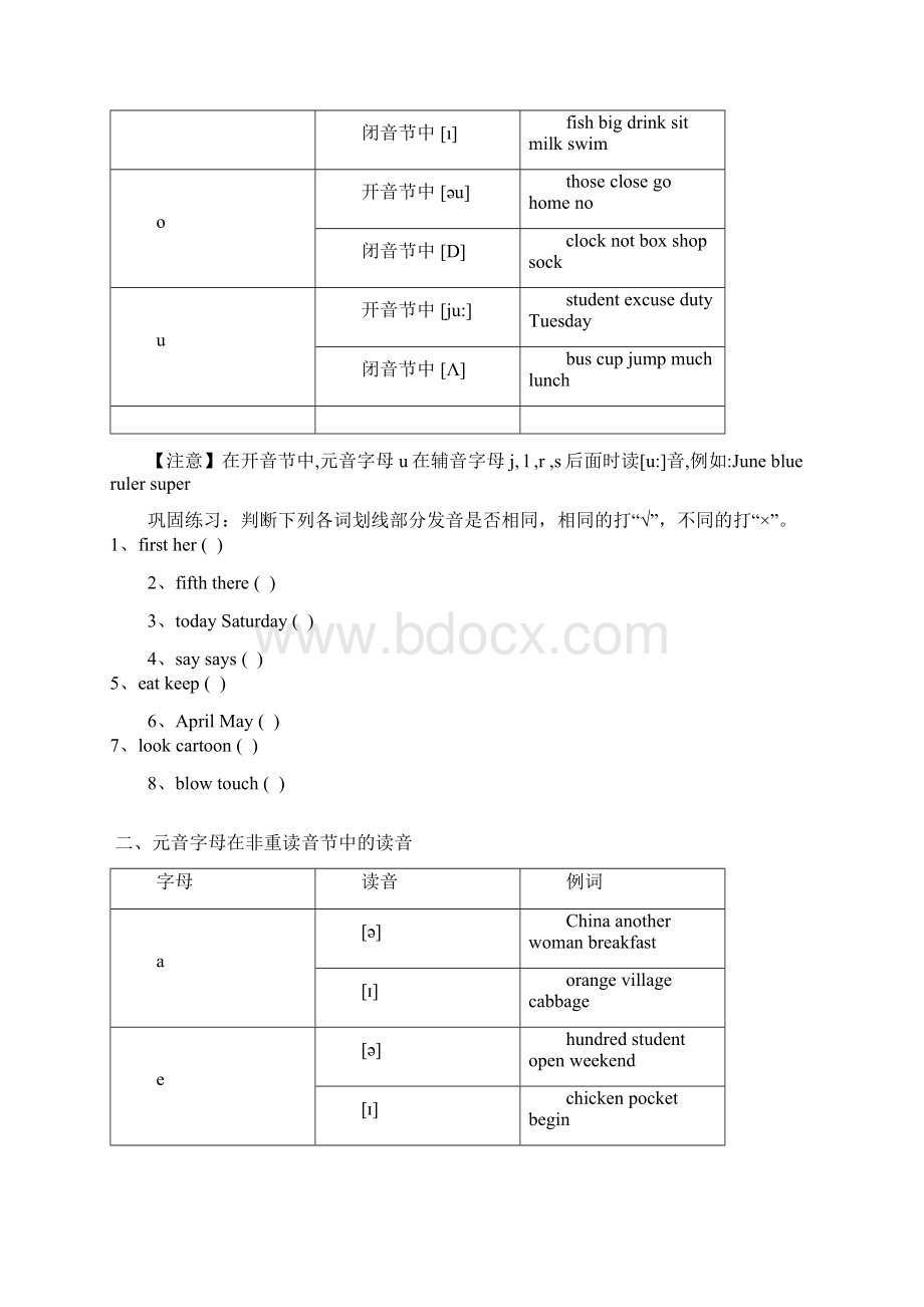 小升初英语题型分类讲义辨音题学案.docx_第2页