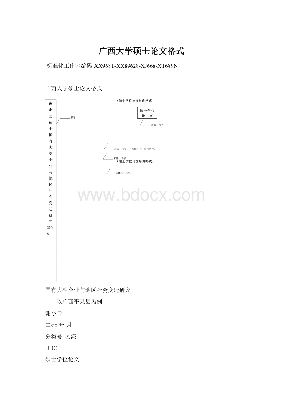 广西大学硕士论文格式文档格式.docx_第1页