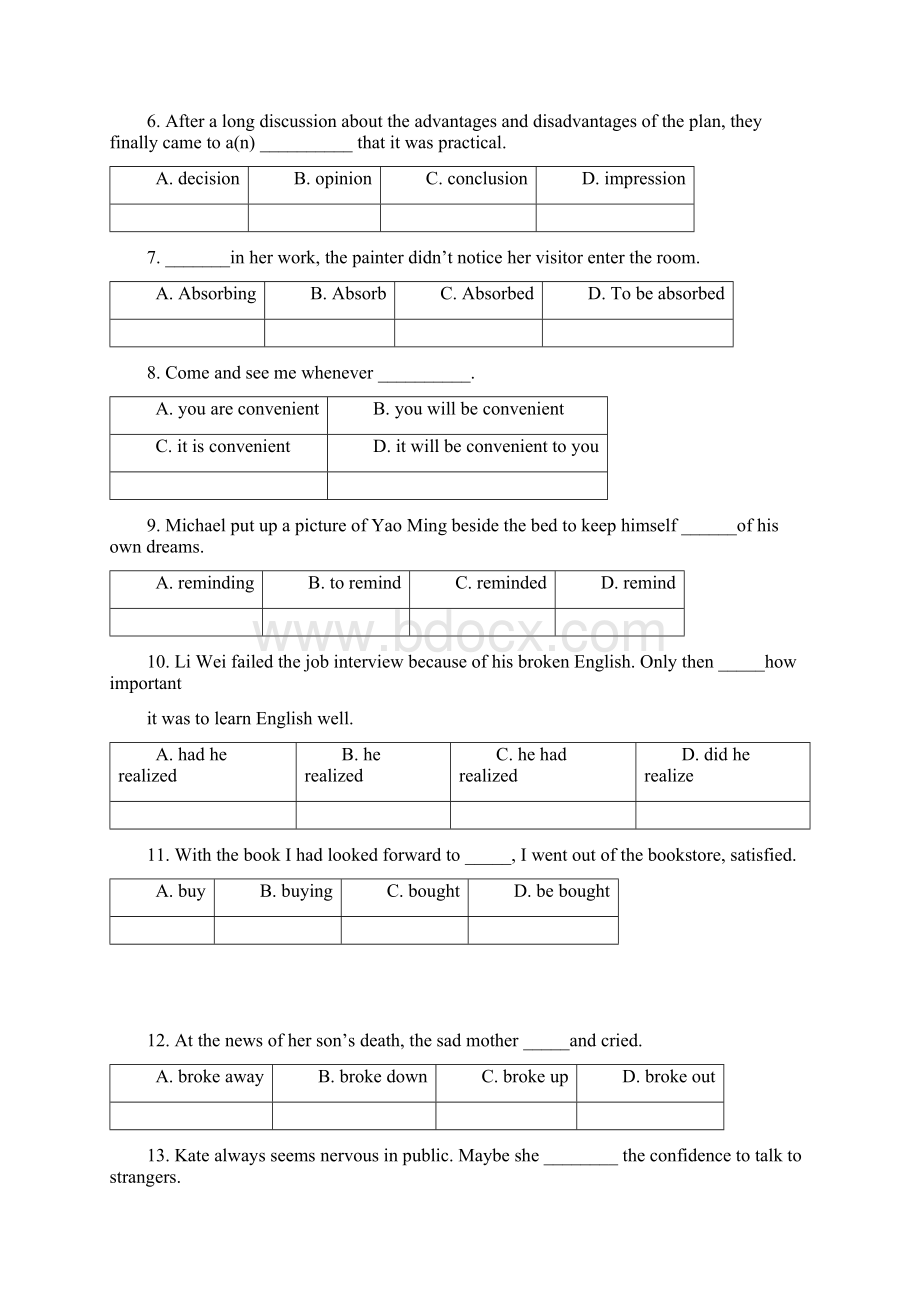 浙江省嵊泗中学学年高二第一学期第三次月考英语试题无答案Word格式.docx_第2页