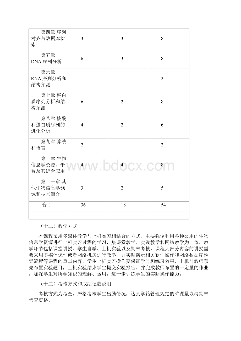 生物信息学教学大纲.docx_第3页