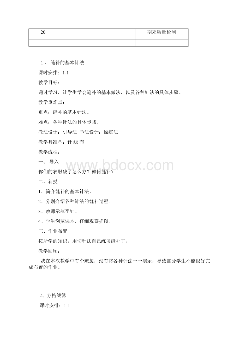 六年级劳动教学进度表.docx_第2页