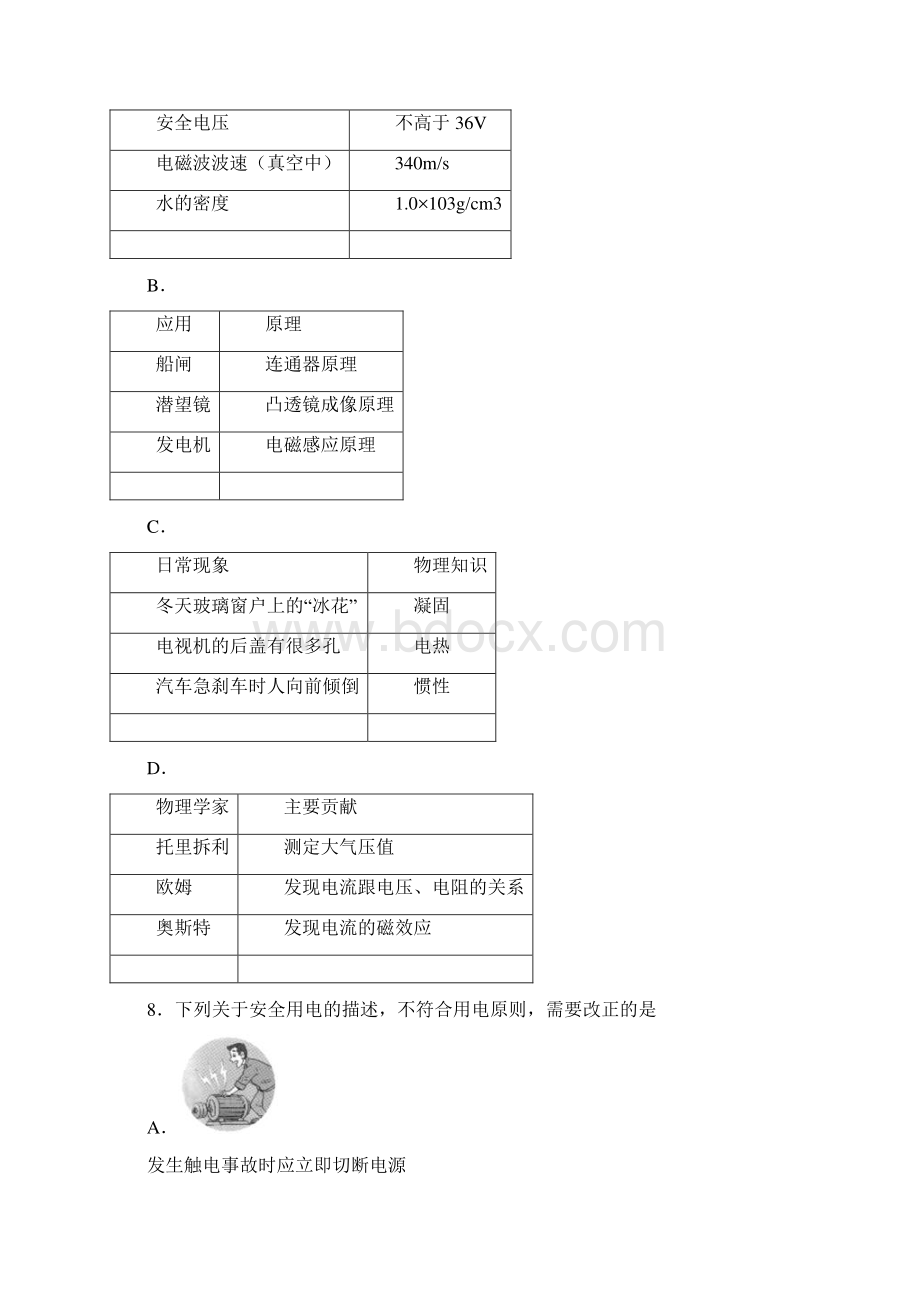 山东省淄博市沂源县中考二模物理试题文档格式.docx_第3页