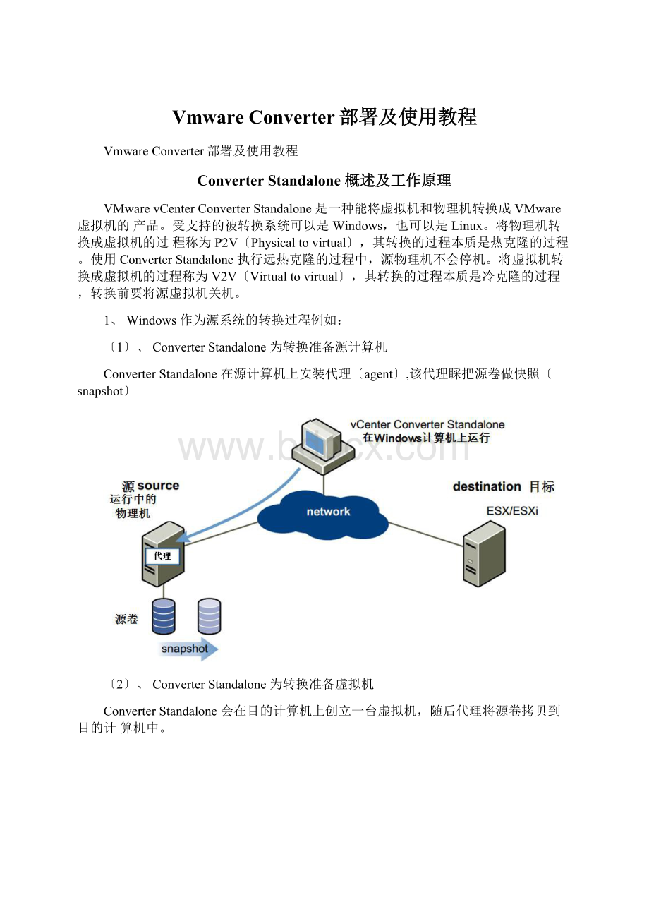 Vmware Converter部署及使用教程.docx_第1页