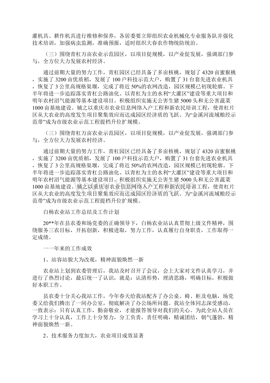 农业工作计划范文4篇与农业技术推广专业人才队伍建设中长期规划汇编docWord格式文档下载.docx_第3页