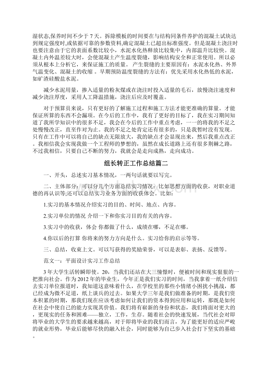 组长转正工作总结Word下载.docx_第2页