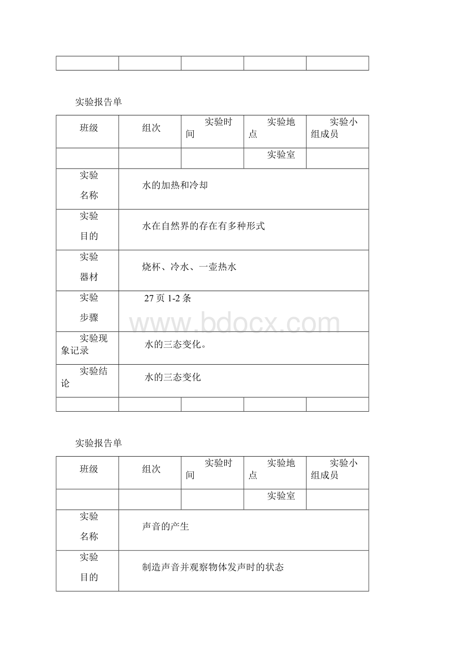 四年级科学上册实验报告单Word文档格式.docx_第3页